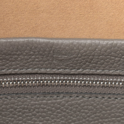 MCM Grained Calfskin Large Ella Boston Grey 6 of 8
