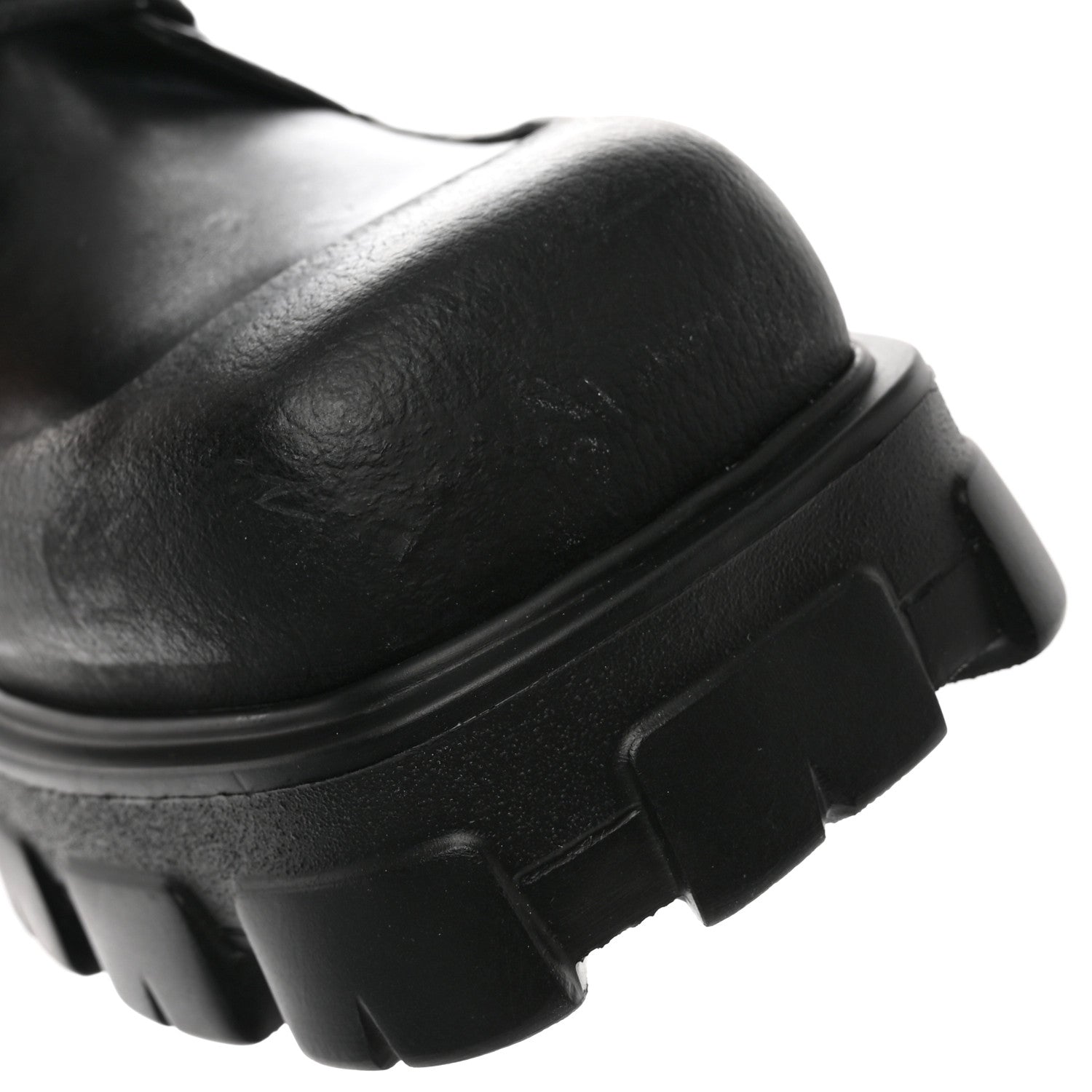 Prada Vitello Mens Lug Sole 45mm Combat Boots 9 Black 10 of 14