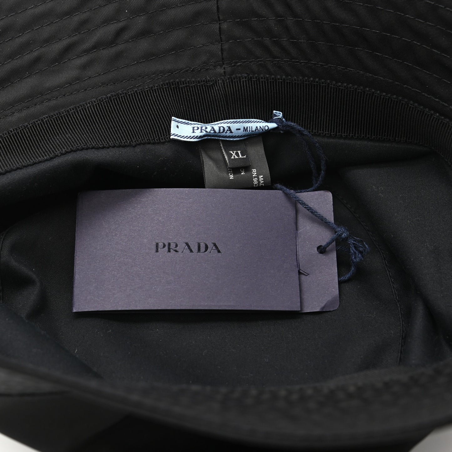 Nylon Bucket Hat XL Black