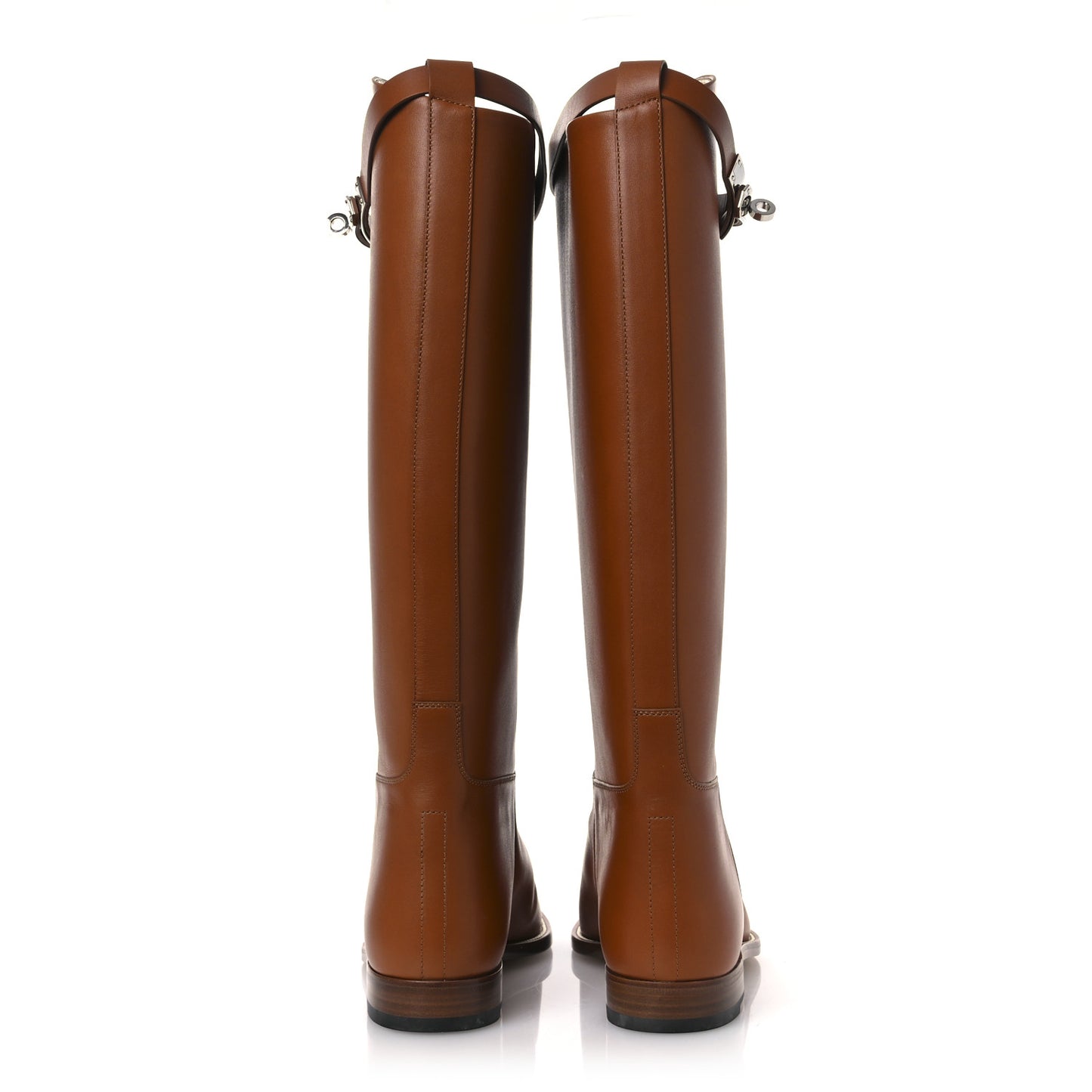 Heritage Calfskin Kelly Jumping Boots 37 Naturel
