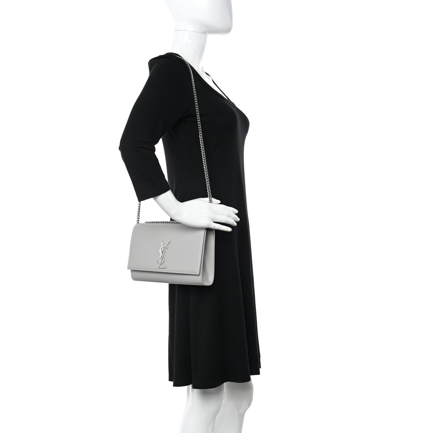 Grain De Poudre Medium Monogram Kate Satchel Souris