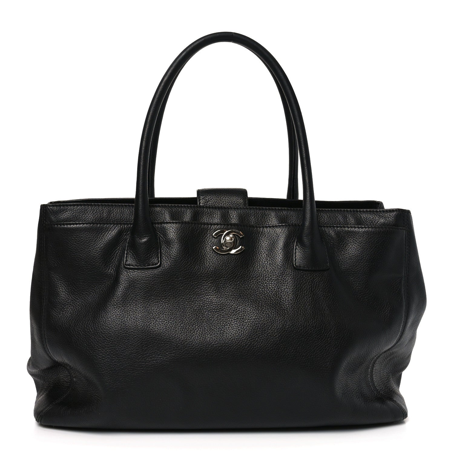 Chanel Calfskin Cerf Shopper Tote Black 1 of 10