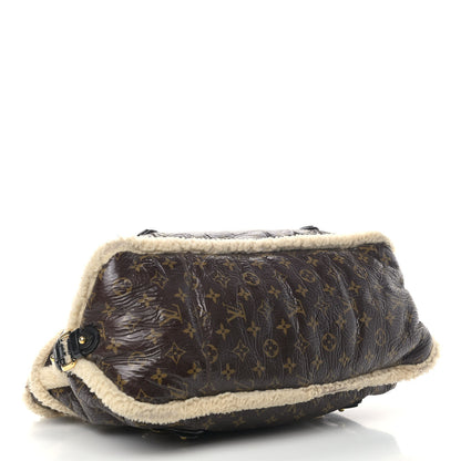 Louis Vuitton Patent Monogram Shearling Sac Thunder 3 of 8
