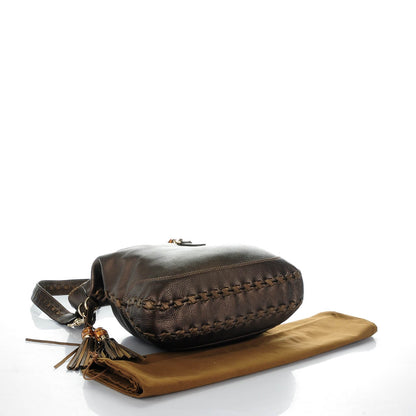 Gucci Metallic Pebbled Calfskin Large New Jackie Shoulder Bag Bronze 4 of 7