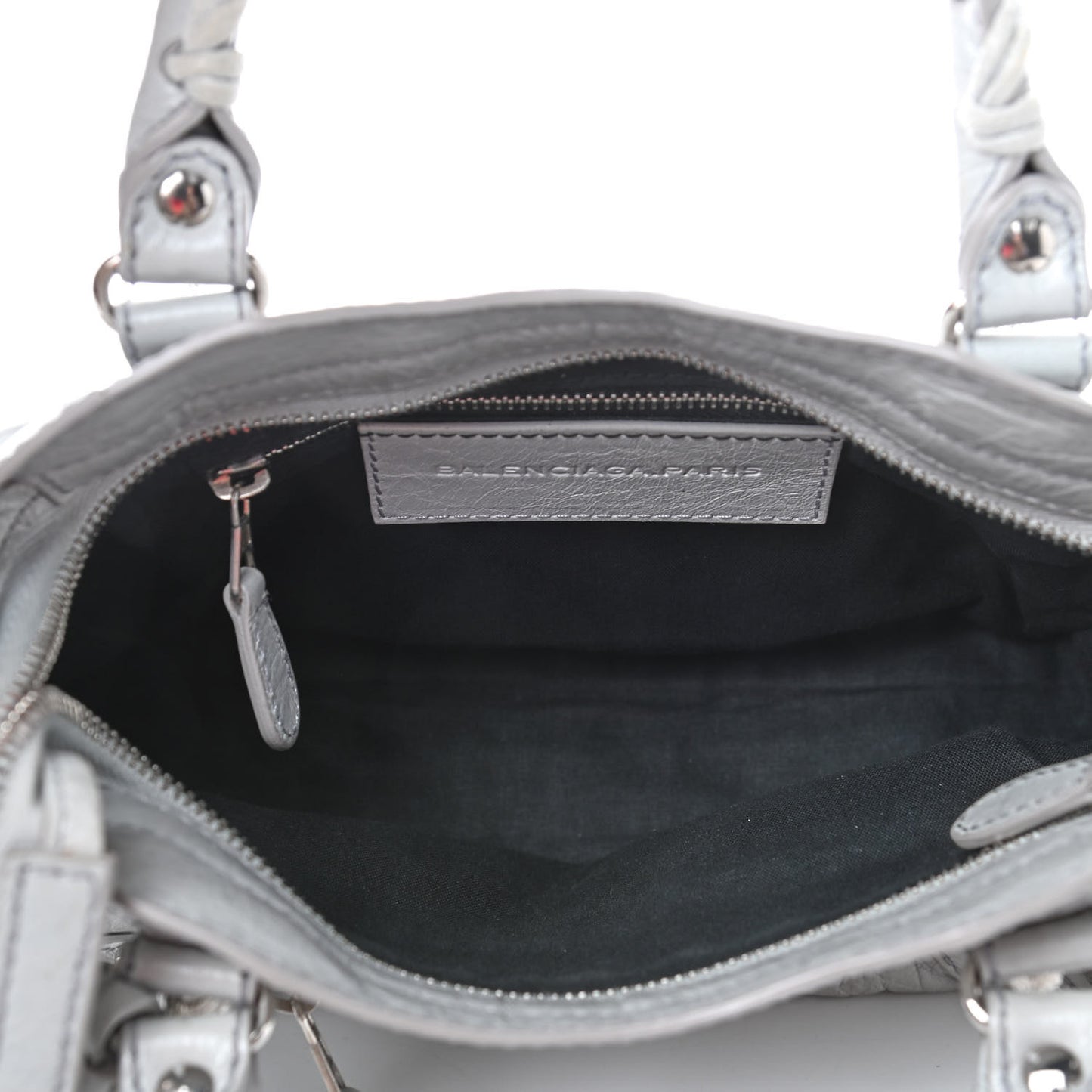 Agneau Giant 12 Silver Hardware Mini City Gris Glace