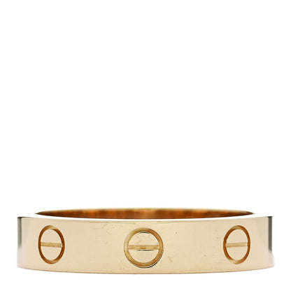 Cartier 18K Yellow Gold Diamond 4mm LOVE Wedding Band Ring 53 6.25 3 of 4