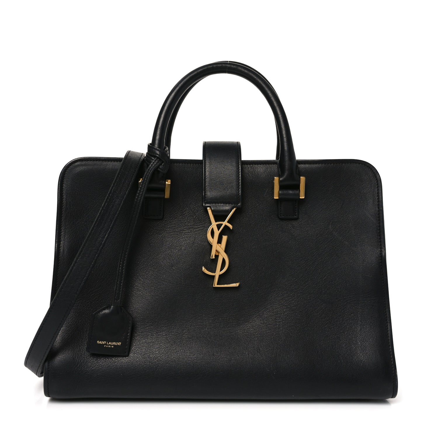Calfskin Monogram Baby Cabas Black