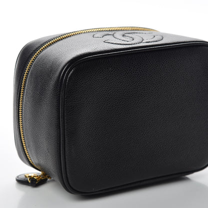Chanel Caviar Vanity Cosmetic Case Black 10 of 17