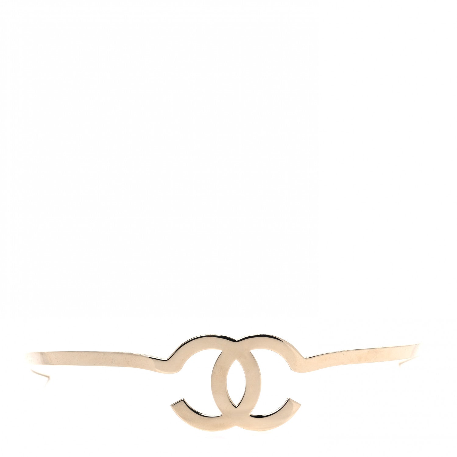 Chanel Metal CC Headband Light Gold 1 of 3