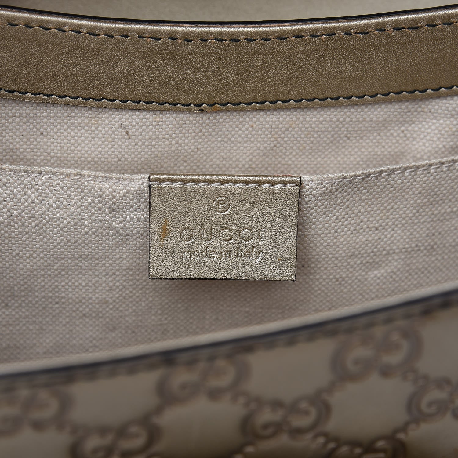 Gucci GG Shine Guccissima Medium Emily Chain Shoulder Bag Gold 6 of 19