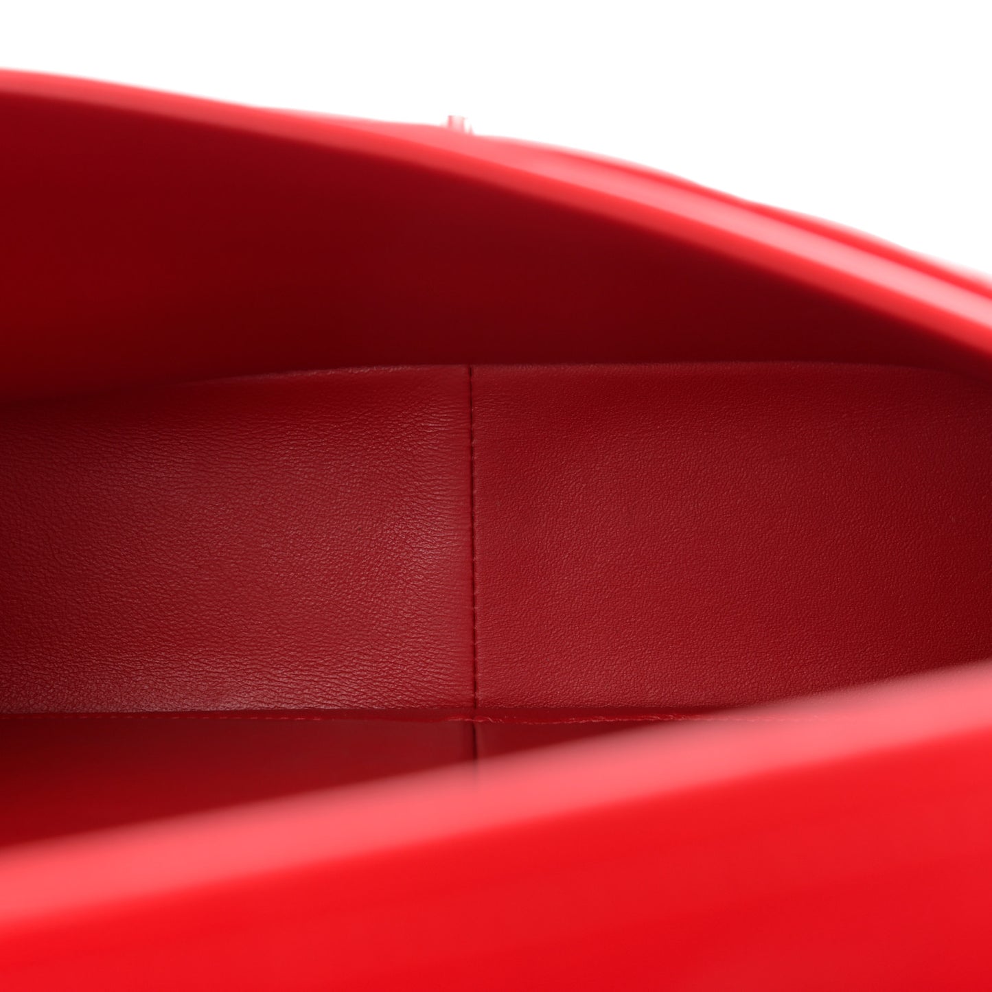 Lambskin Quilted Jumbo Double Flap Red