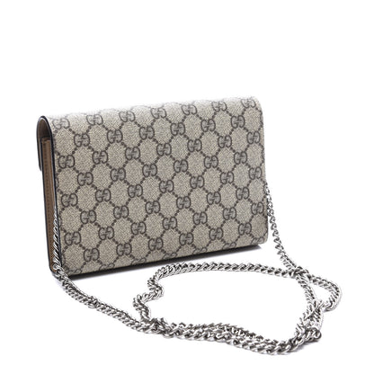 Gucci GG Supreme Monogram Mini Dionysus Chain Wallet Beige Taupe 2 of 10