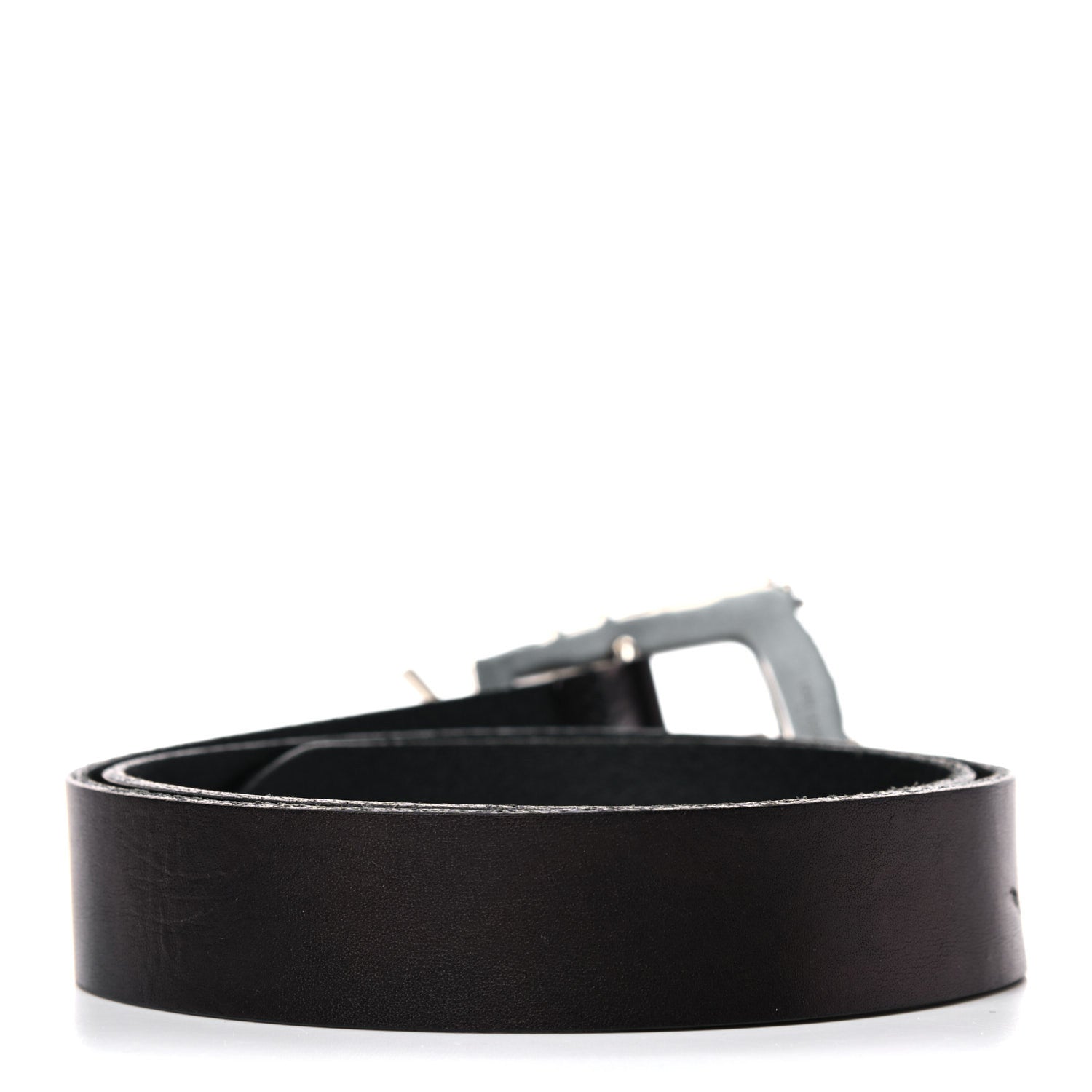 Saint Laurent Calfskin Monogram Cheyenne Belt 75 30 Black 2 of 12