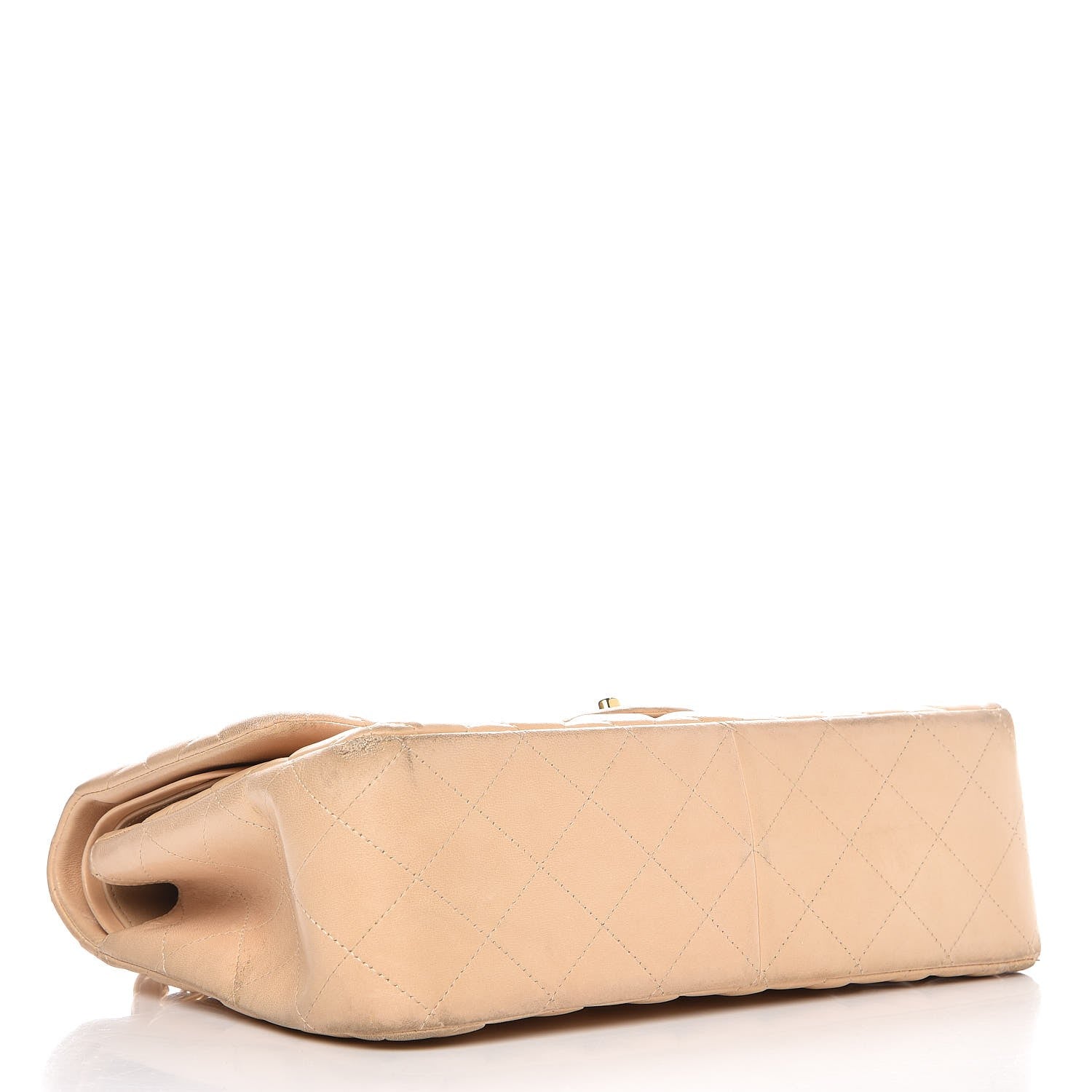 Chanel Lambskin Quilted Jumbo Double Flap Bag Beige 4 of 10