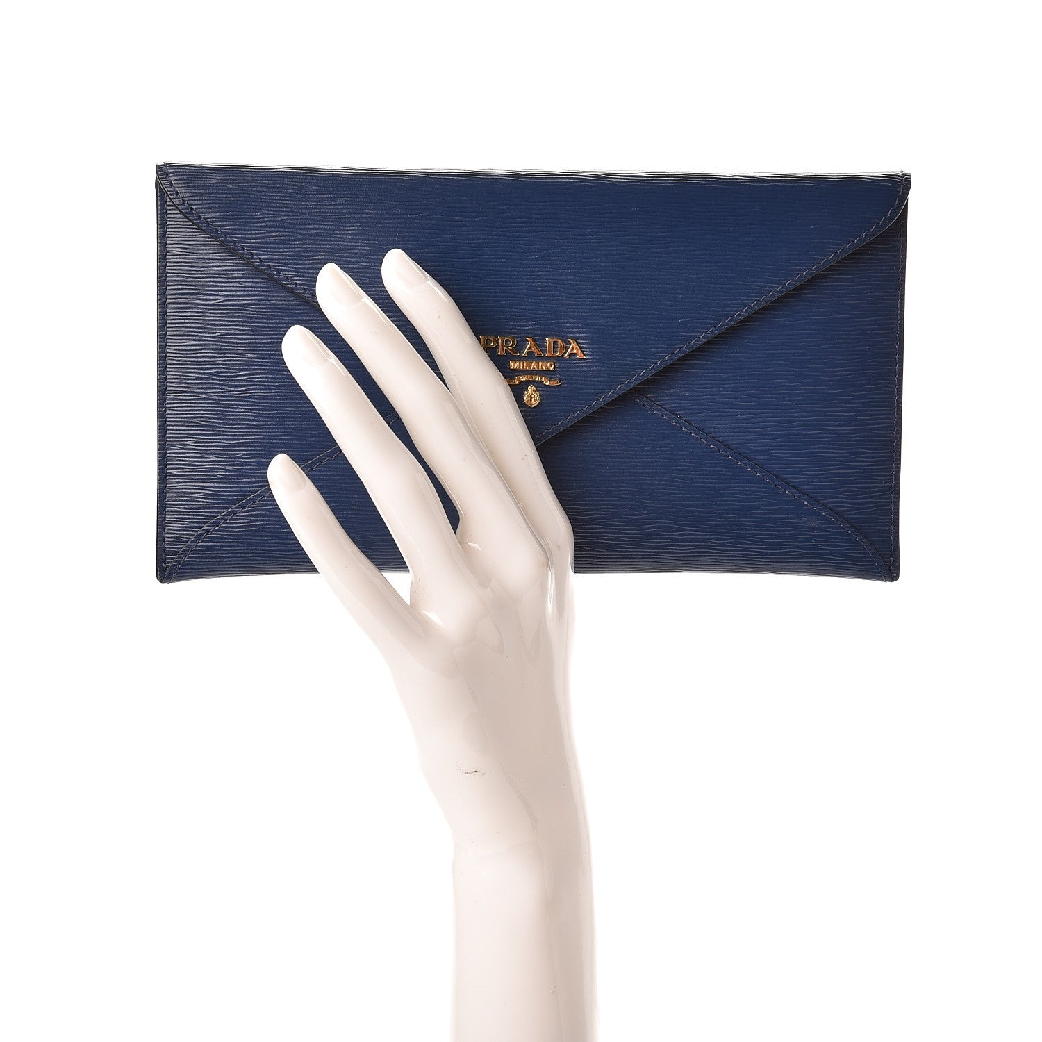 Prada Vitello Move Envelope Wallet Bleuette 2 of 8