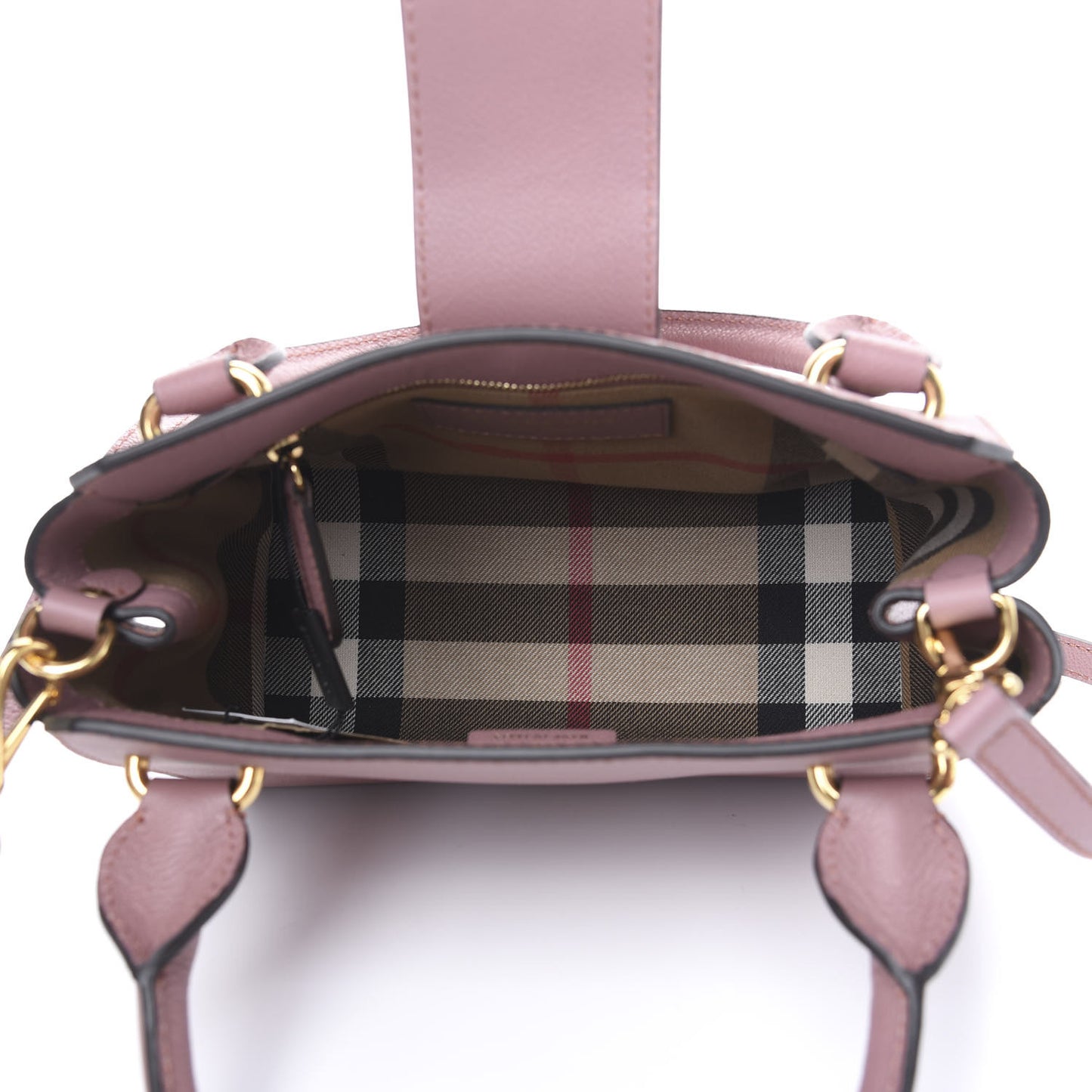 Soft Grain Calfskin Small Buckle Tote Dusty Pink
