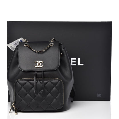 Chanel Caviar Quilted Business Affinity Backpack Black 8 of 8