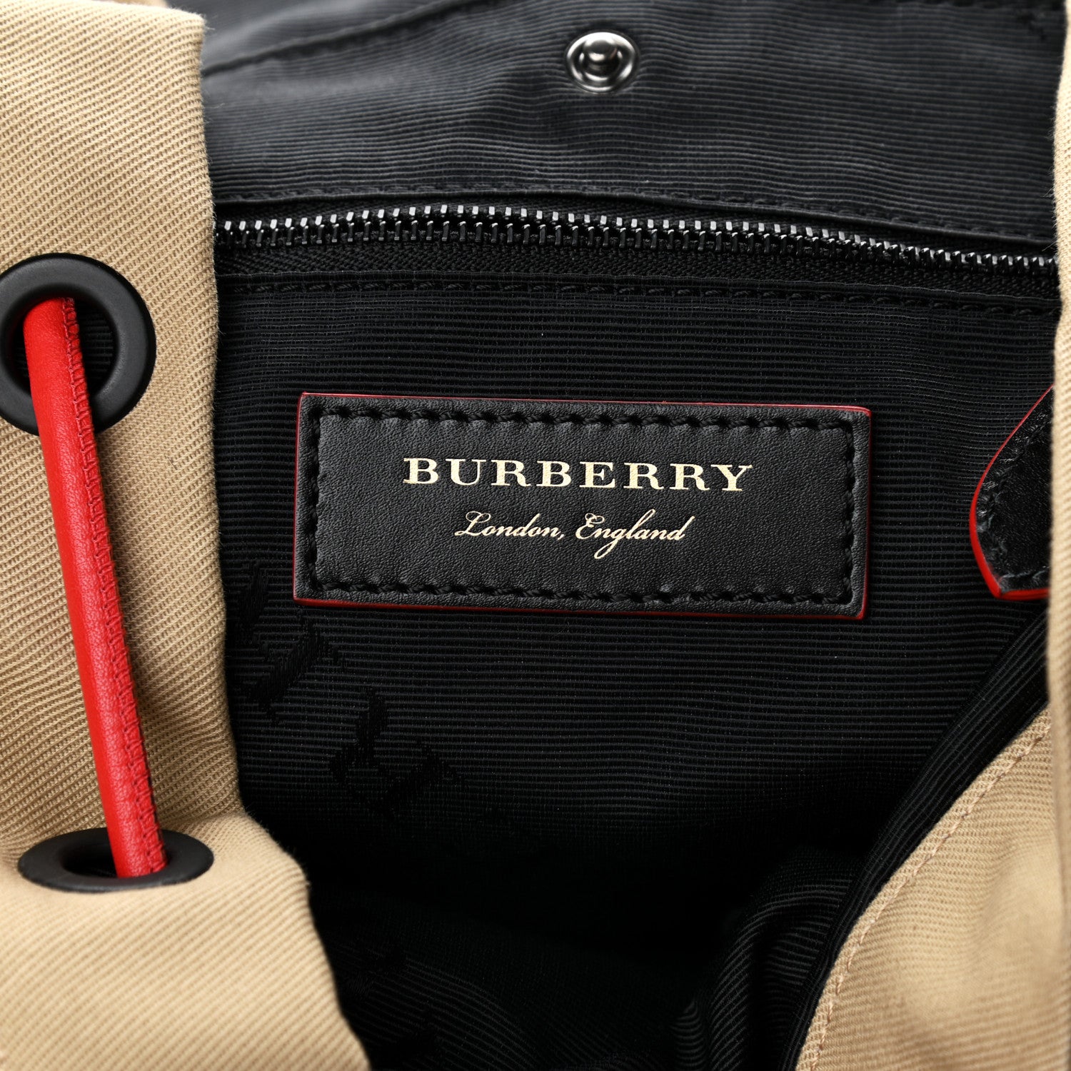 Burberry X KRIS WU Canvas Embroidered XL Rucksack Backpack Honey 6 of 9