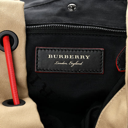 Burberry X KRIS WU Canvas Embroidered XL Rucksack Backpack Honey 6 of 9