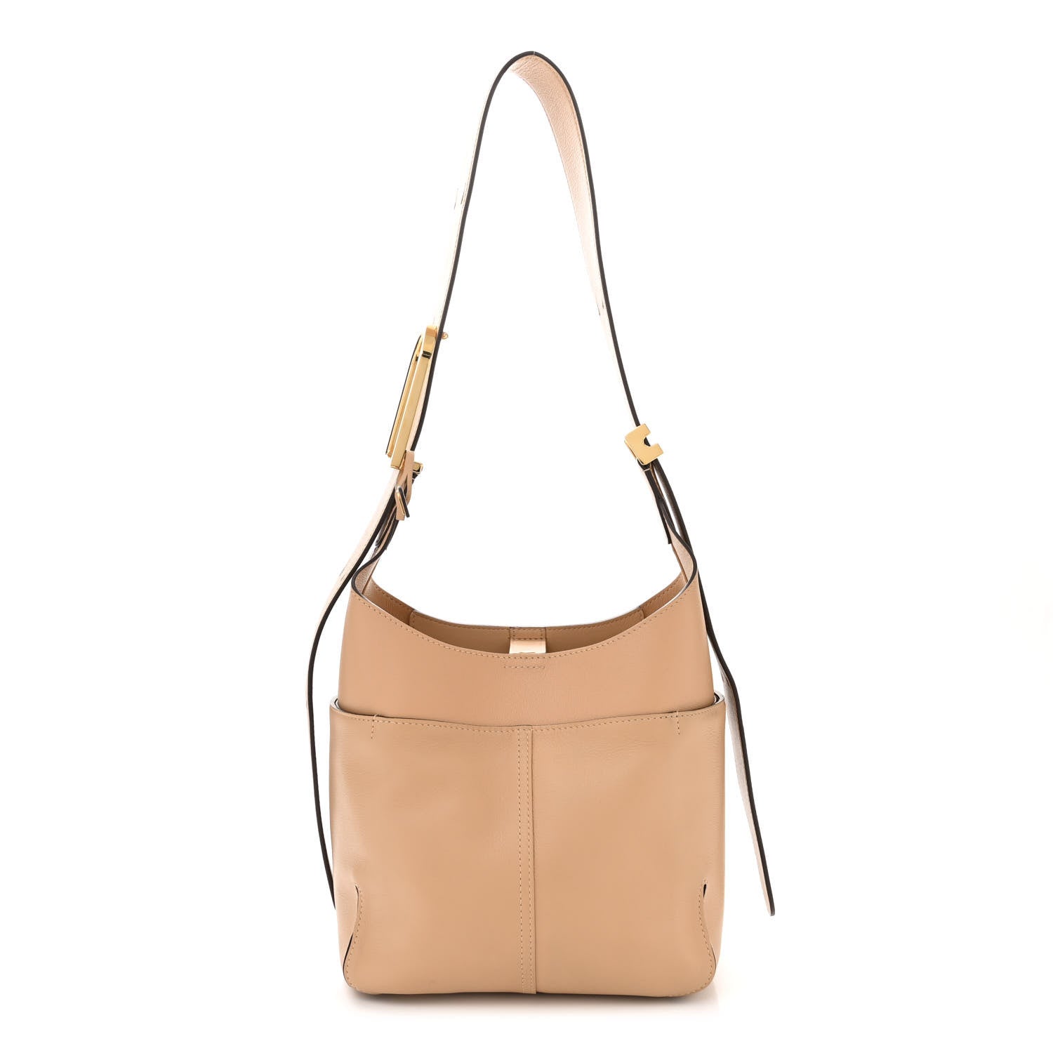 Delvaux Grained Calfskin Mini So Cool Satchel Latte 1 of 14