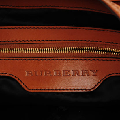 Burberry Soft Lambskin Bridle Calfskin Medium Gosford Hobo Tan 6 of 8