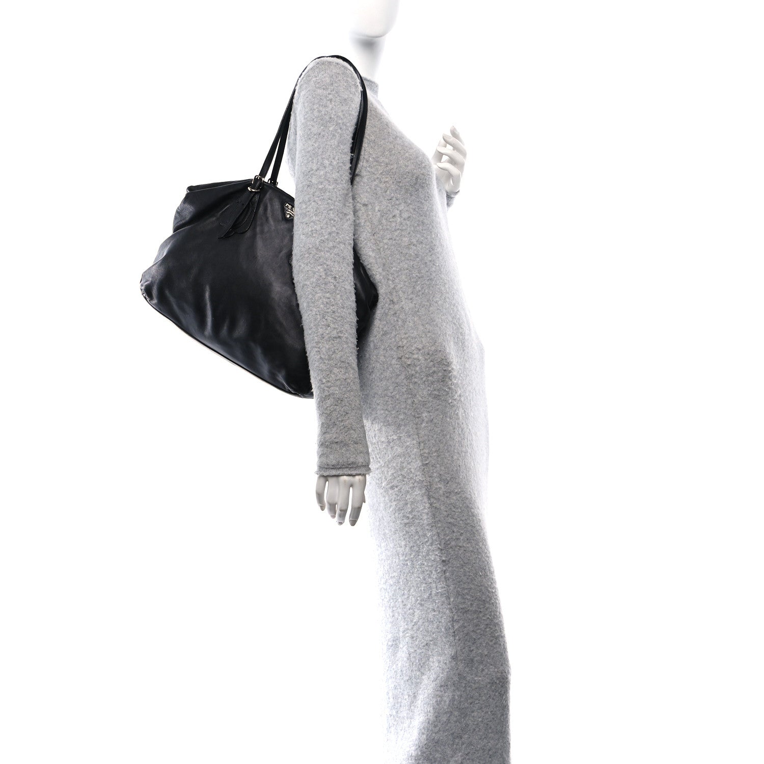 Prada Nappa Shoulder Bag Black 3 of 9