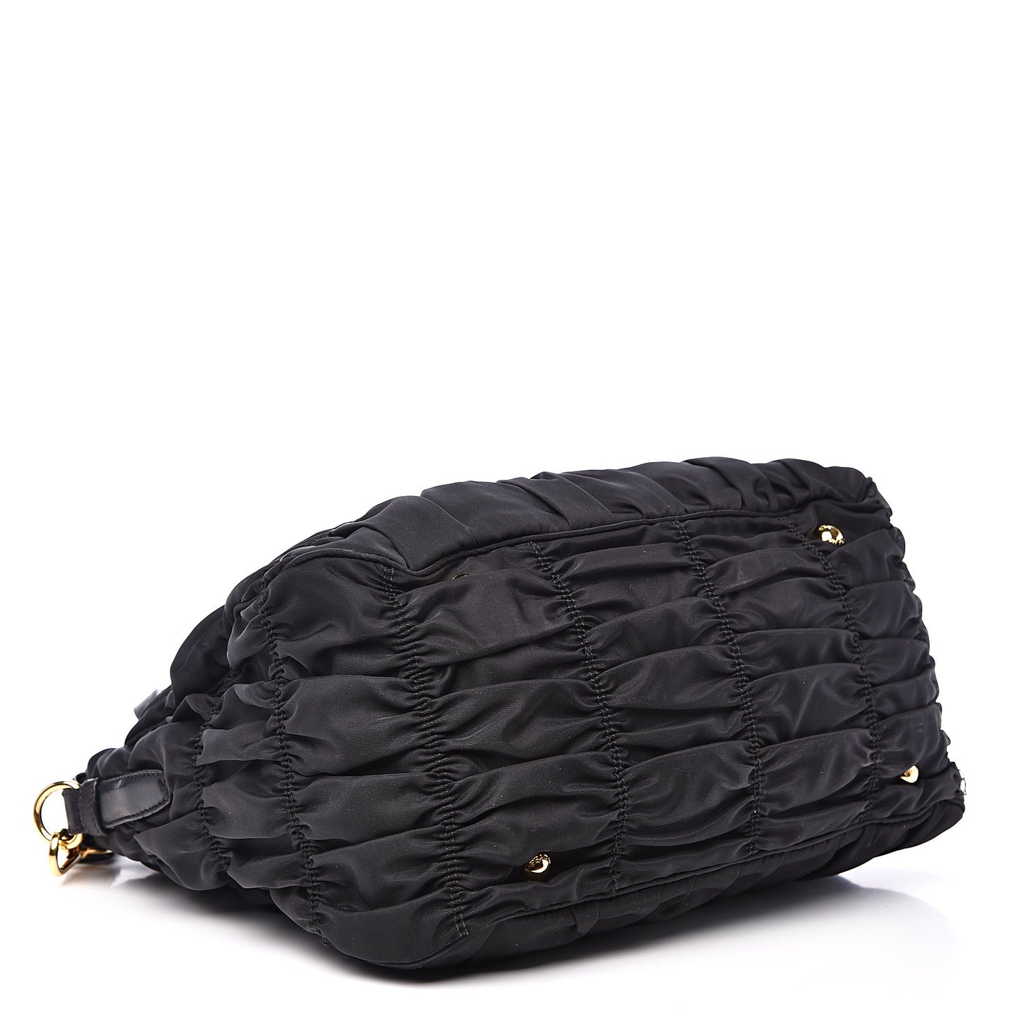 Tessuto Nylon Gaufre Tote Black