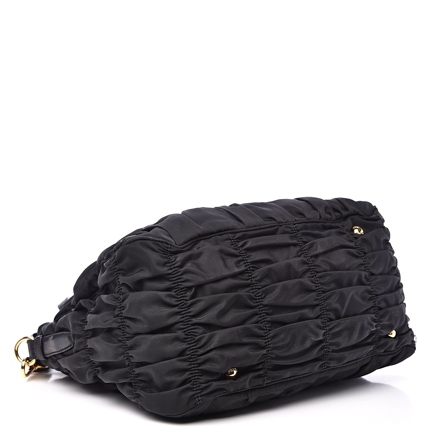 Prada Tessuto Nylon Gaufre Tote Black 3 of 13