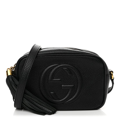 Gucci Pebbled Calfskin Mini Soho Disco Bag Black 1 of 11