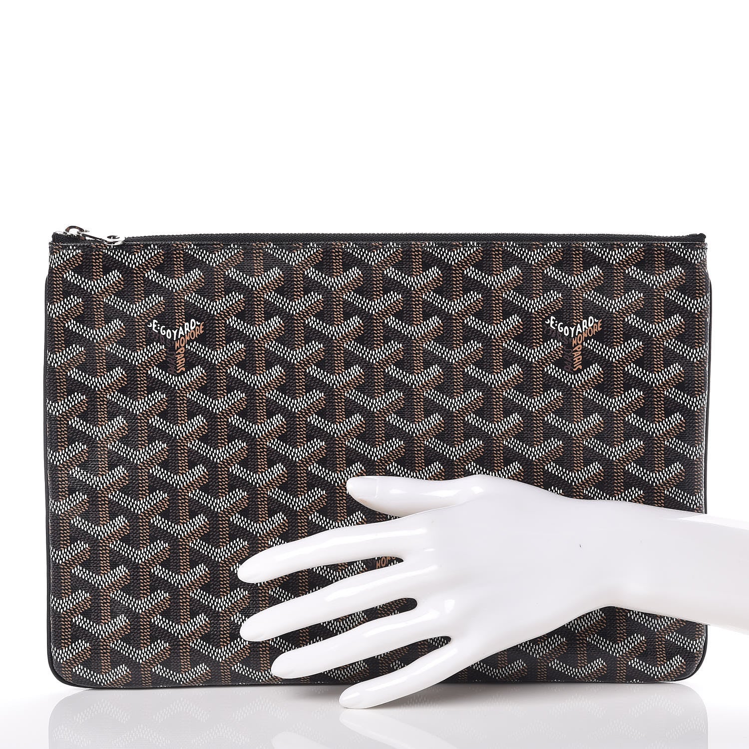 Goyard Goyardine Senat Pochette MM Black 2 of 9