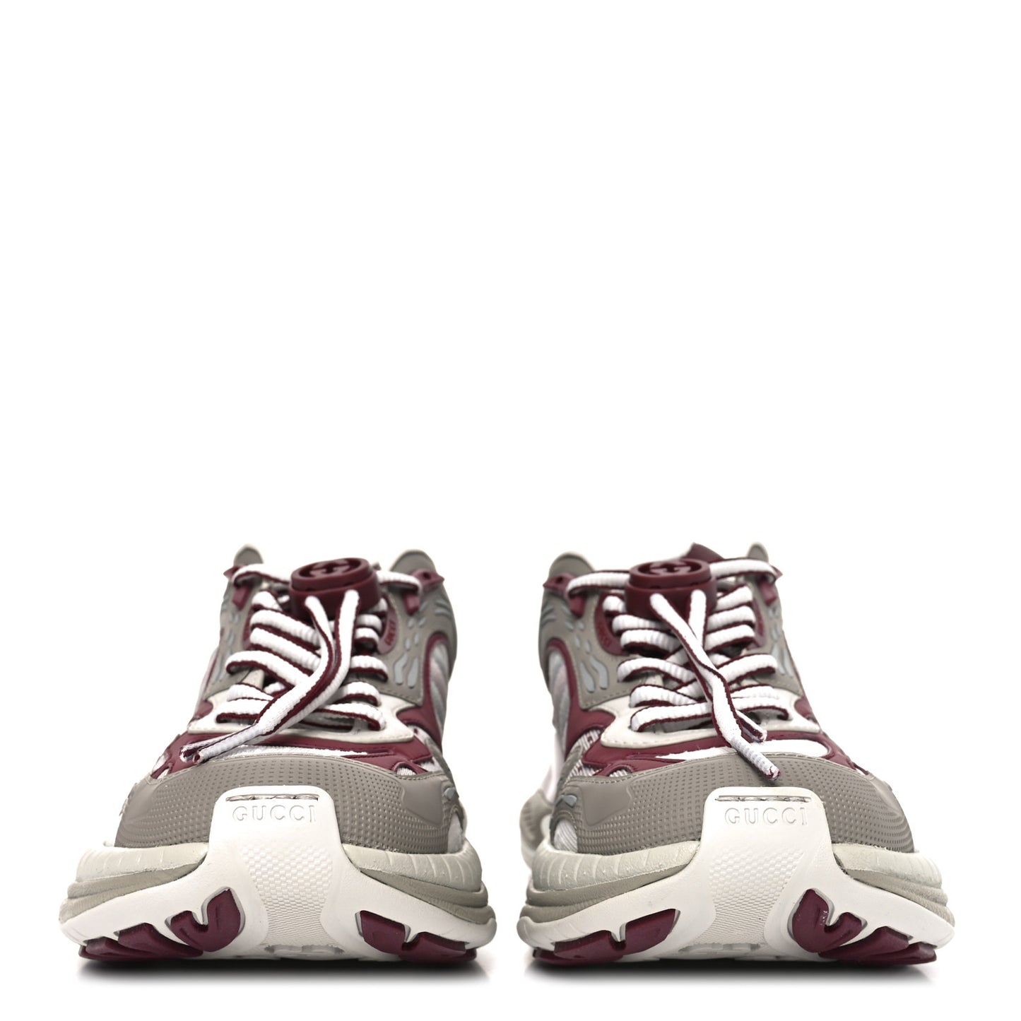 Calfskin Mesh Web Womens 2.0 Sneakers 37 Gray Rosso Ancora