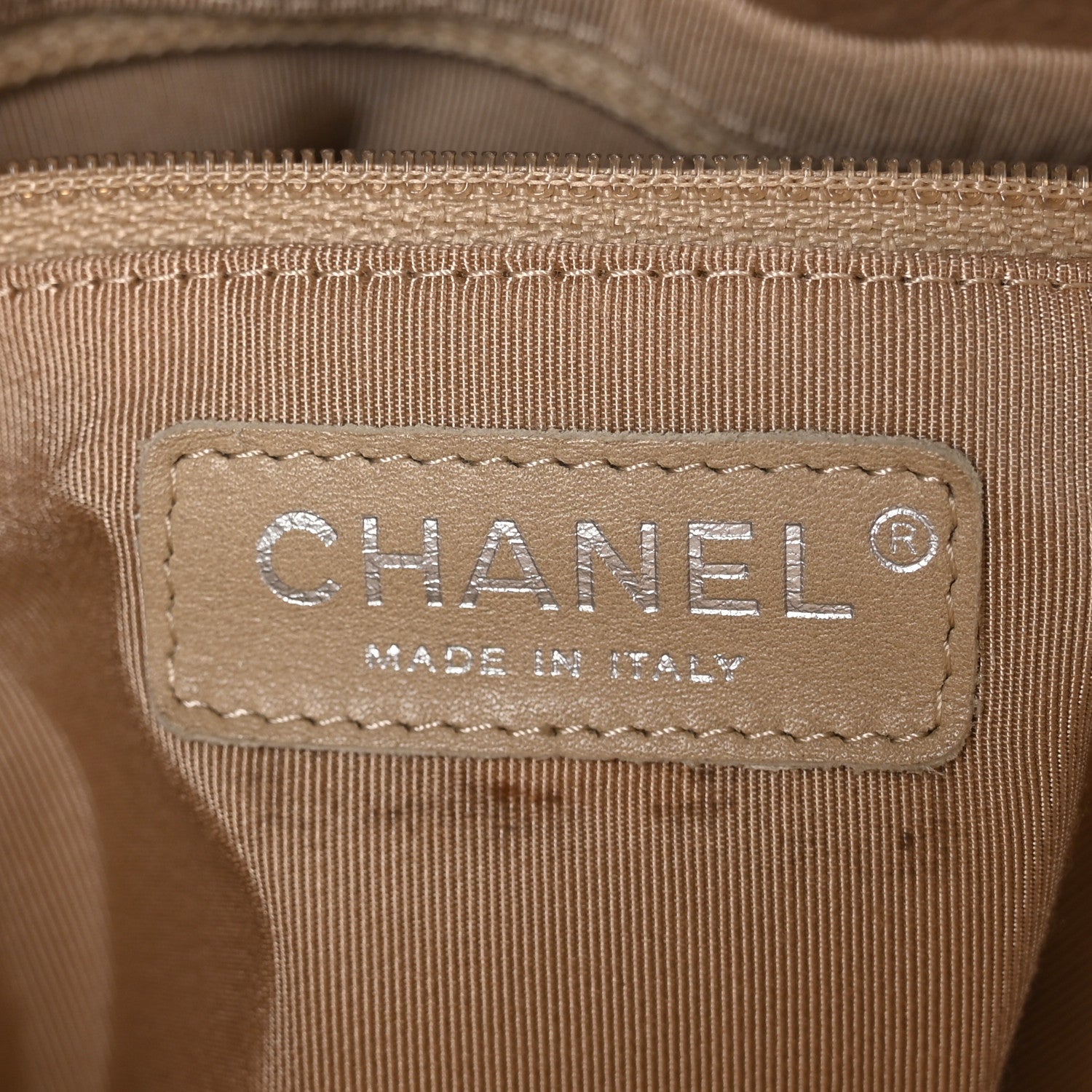 Chanel Suede Large Trianon Tote Beige 8 of 10