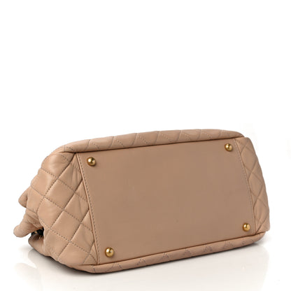Chanel Lambskin Quilted East West Accordion Flap Beige 4 of 11
