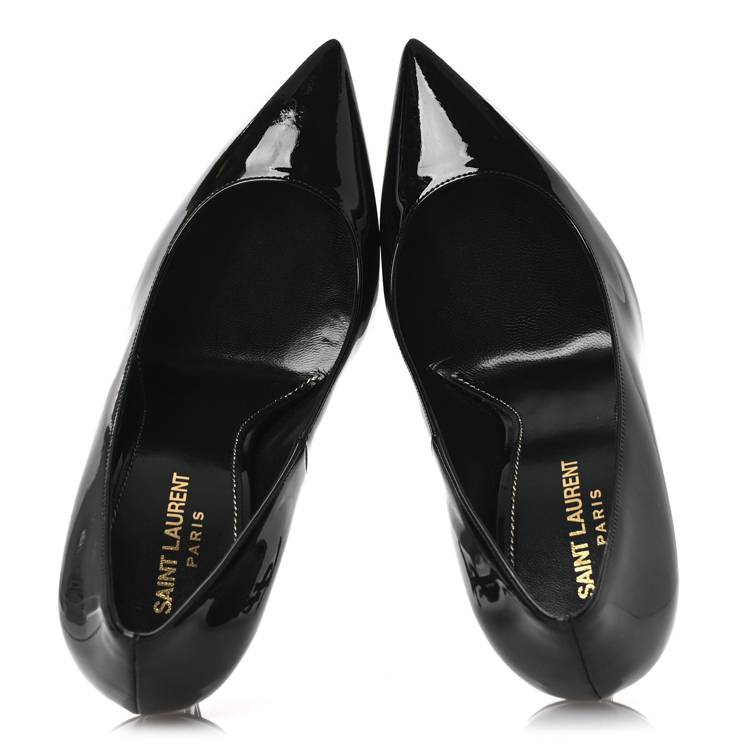 Saint Laurent Patent Calfskin Opyum 110 Pumps 38 Black 2 of 11