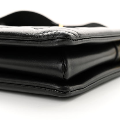 Louis Vuitton Glazed Lambskin Embossed Monogram Coussin PM Black 9 of 10