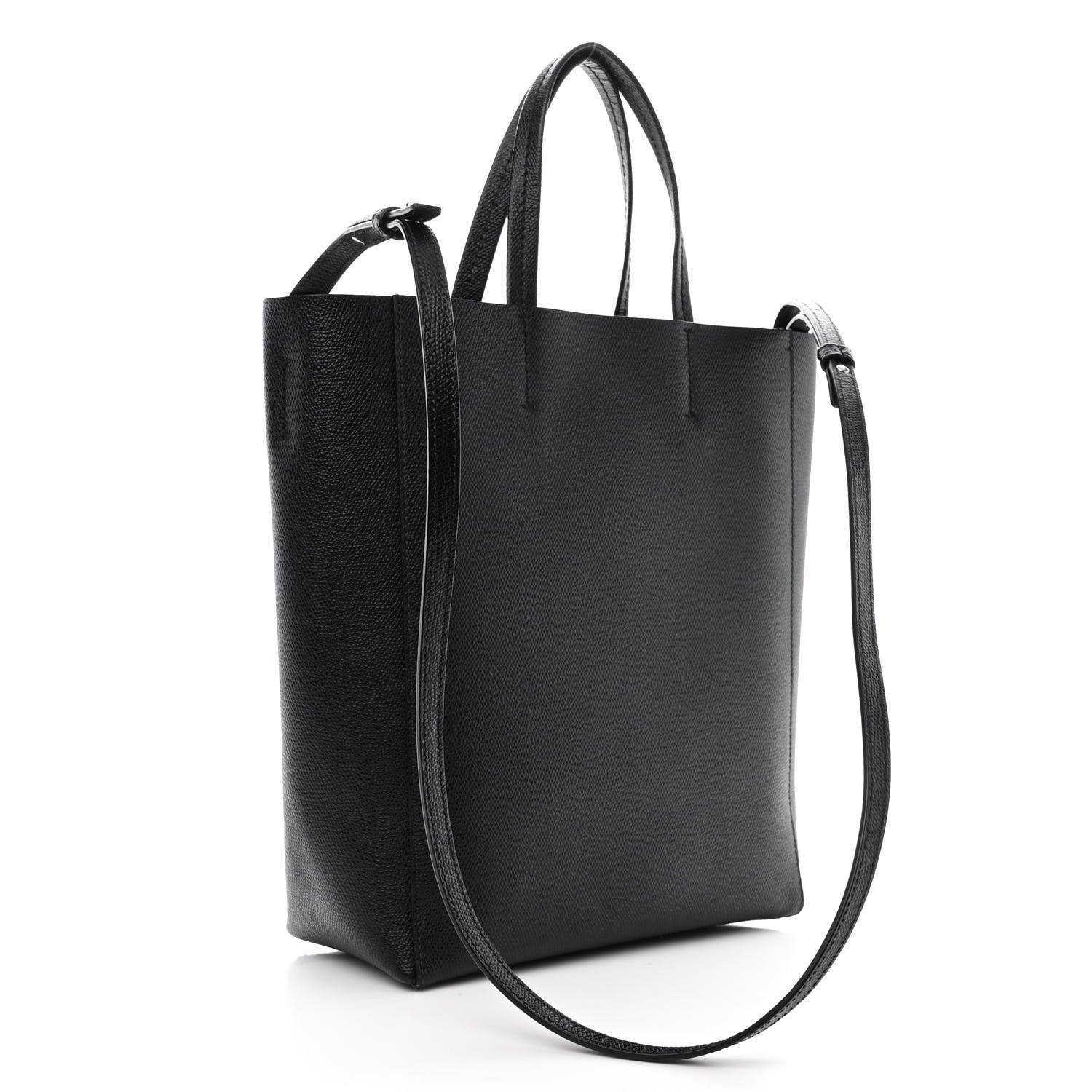 Celine Grained Calfskin Small Vertical Cabas Black 3 of 9