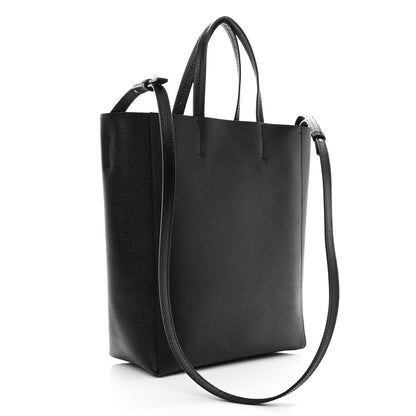 Celine Grained Calfskin Small Vertical Cabas Black 3 of 9