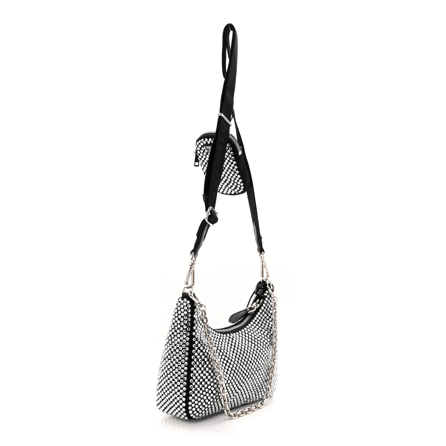Satin Crystal Re-Edition 2005 Shoulder Bag Cristal