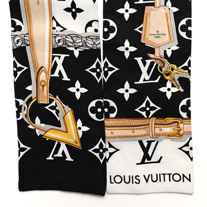 Louis Vuitton Silk Monogram Confidential Bandeau Black 2 of 3