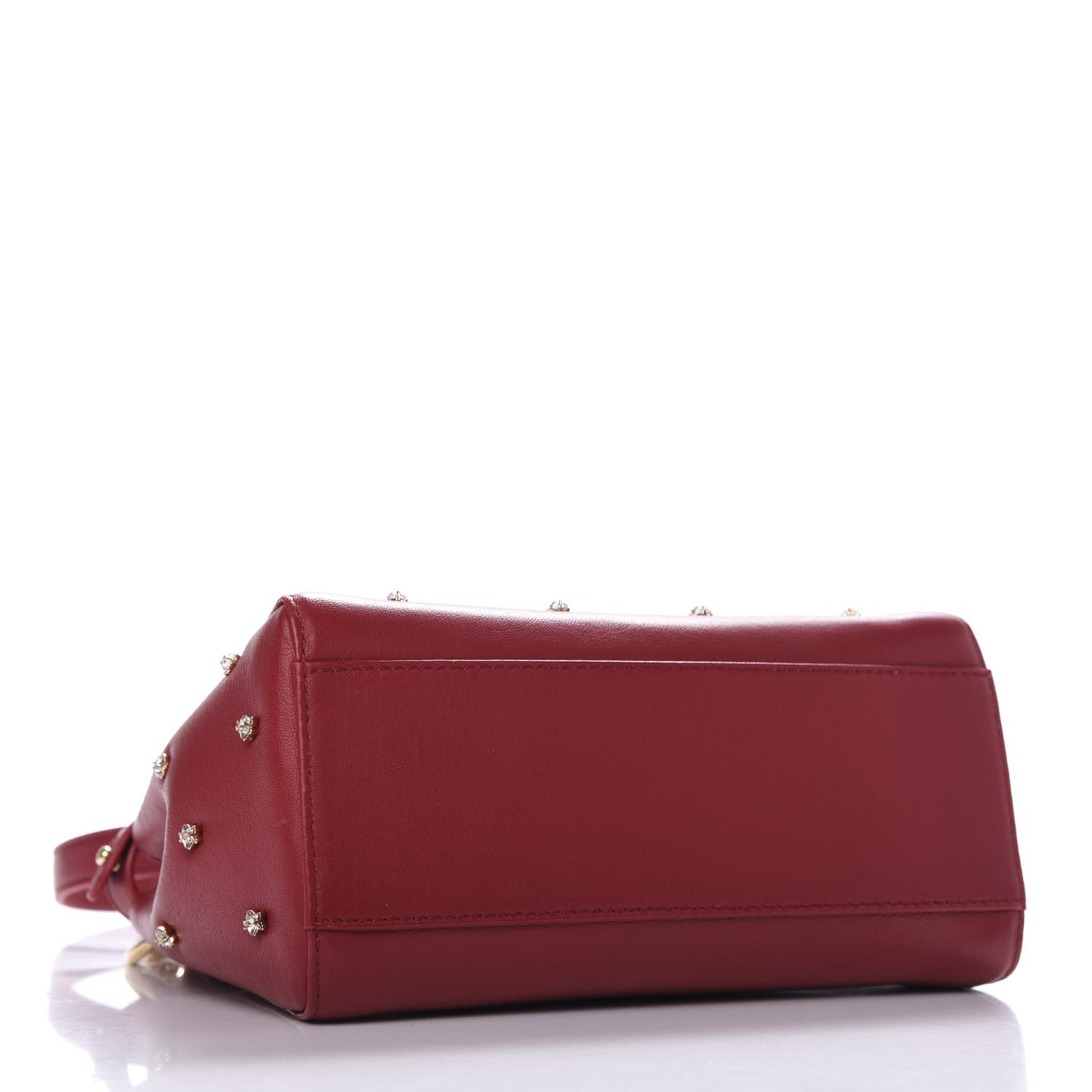 Nappa Crystal Stars Studded XS Peekaboo Iconic Satchel Fragola