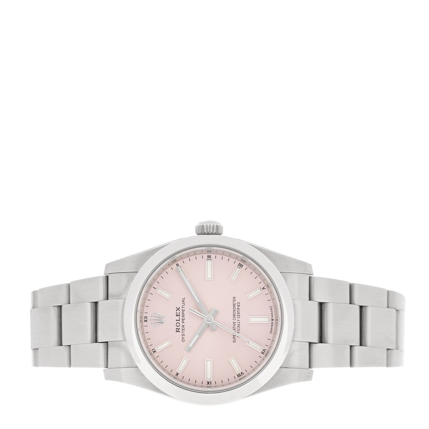 Rolex Stainless Steel 34mm Oyster Perpetual Watch Pink 124200 2 of 5