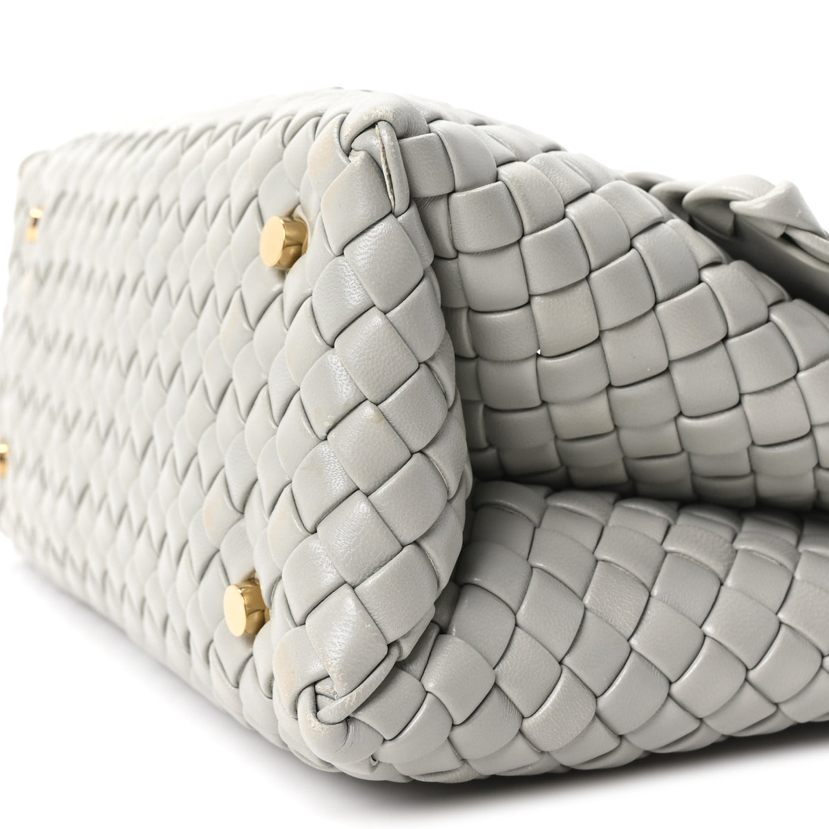 Bottega Veneta Nappa Intrecciato Patti Top Handle Bag Agate Grey 10 of 10