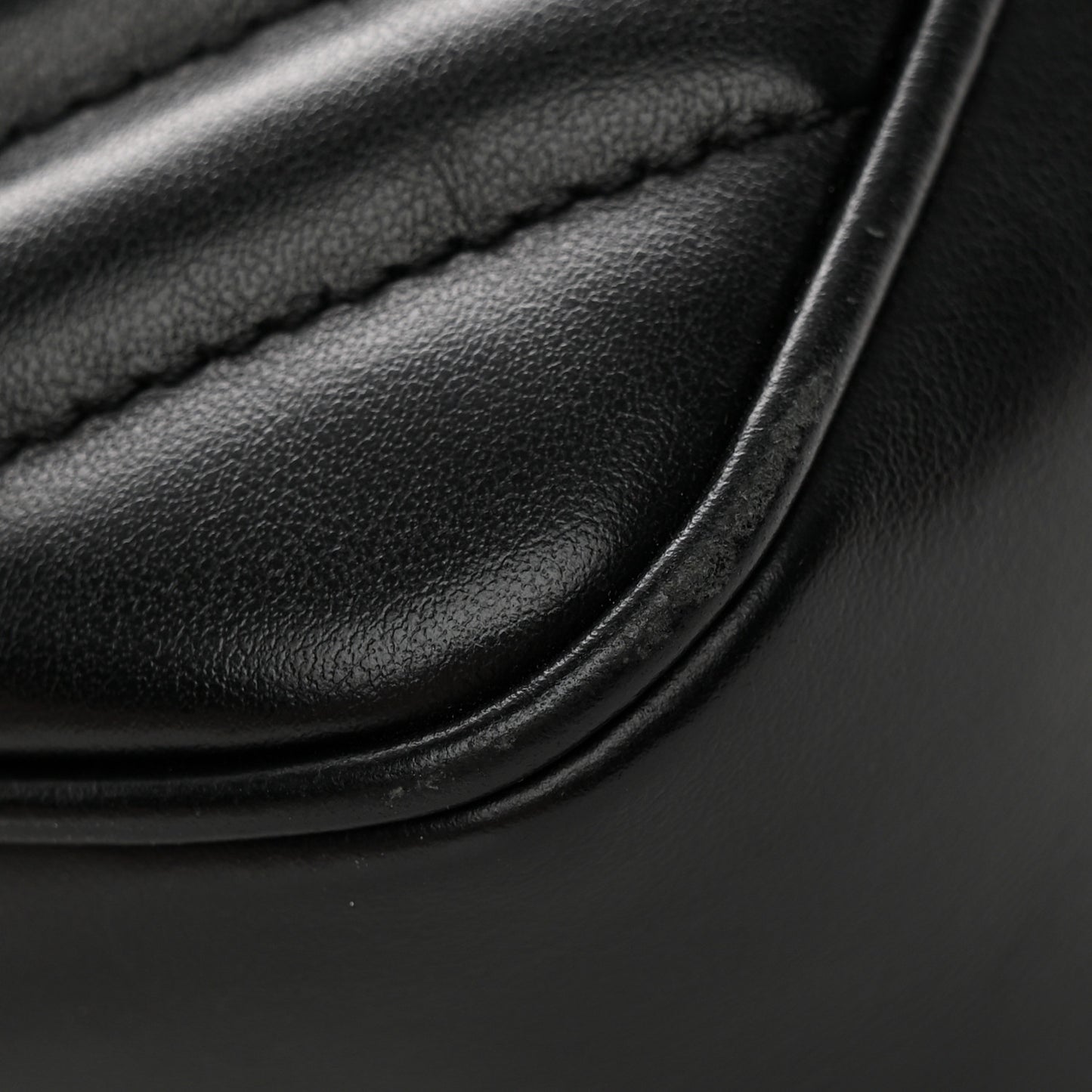 Calfskin Matelasse Monogram Lou Camera Bag Black