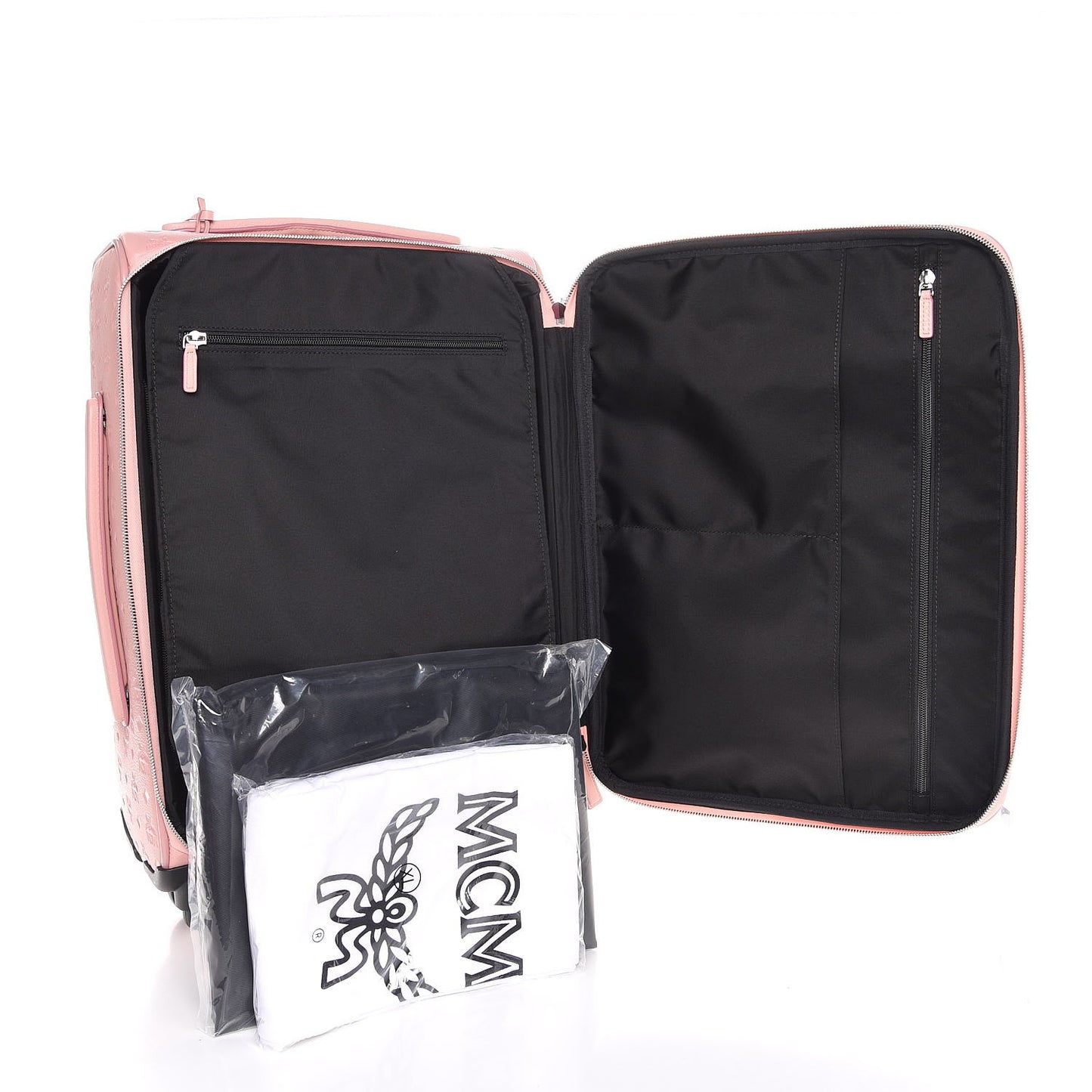 Calfskin Ottomar Monogram Luggage Pink