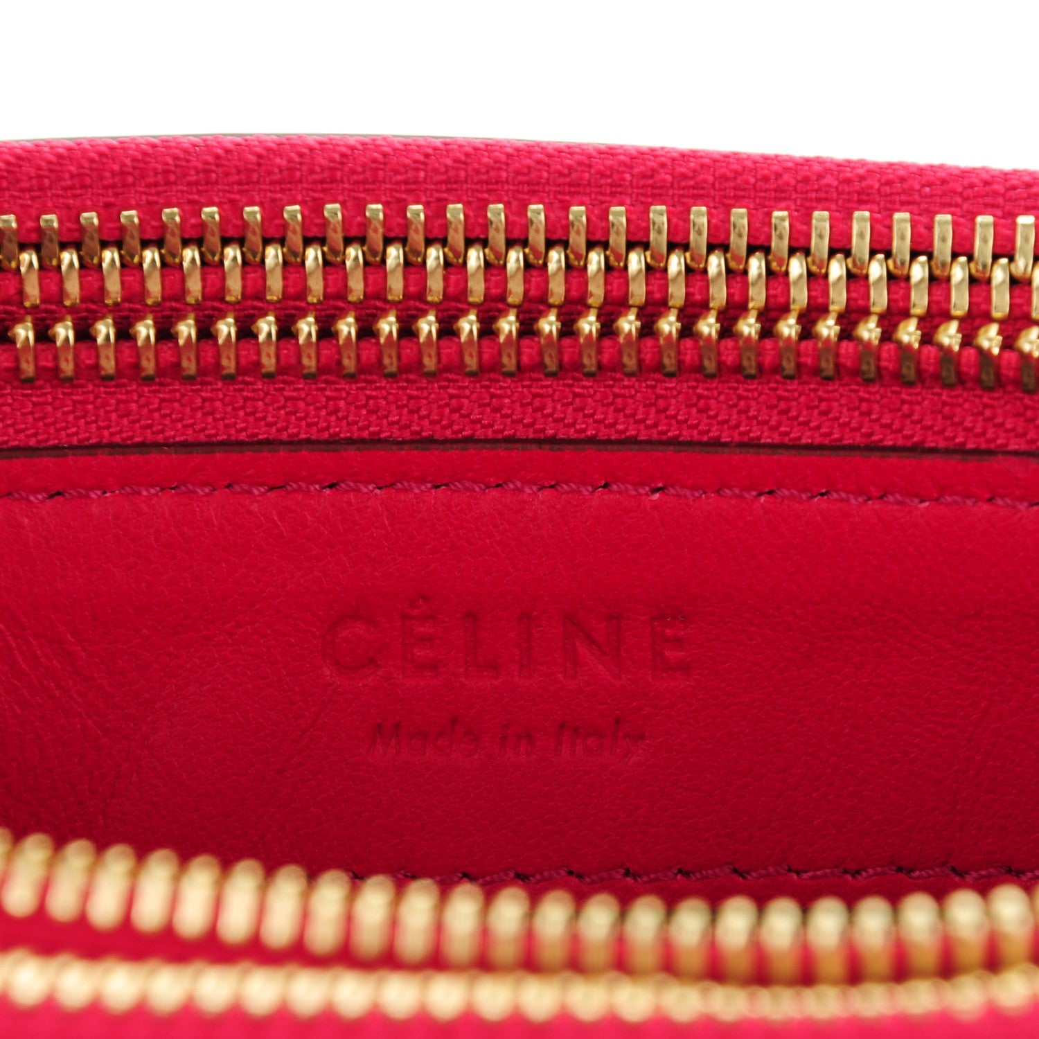 Celine Lambskin Large Trio Crossbody Bag Fuchsia 6 of 7