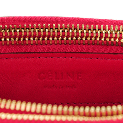 Celine Lambskin Large Trio Crossbody Bag Fuchsia 6 of 7