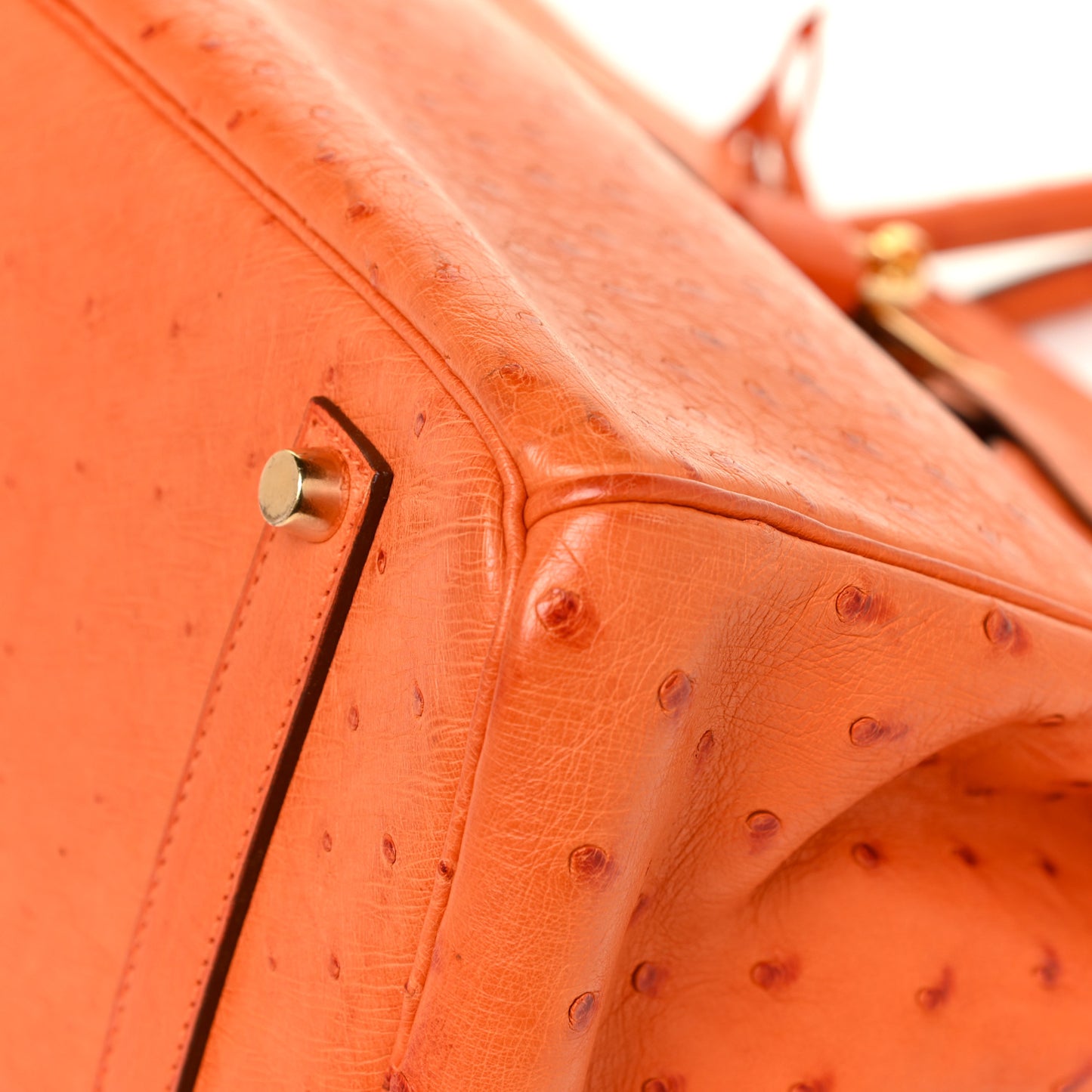 Ostrich Birkin 35 Orange