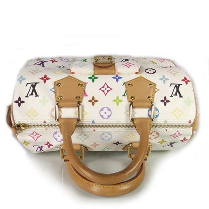 Louis Vuitton Monogram Multicolor Speedy 30 White 4 of 9