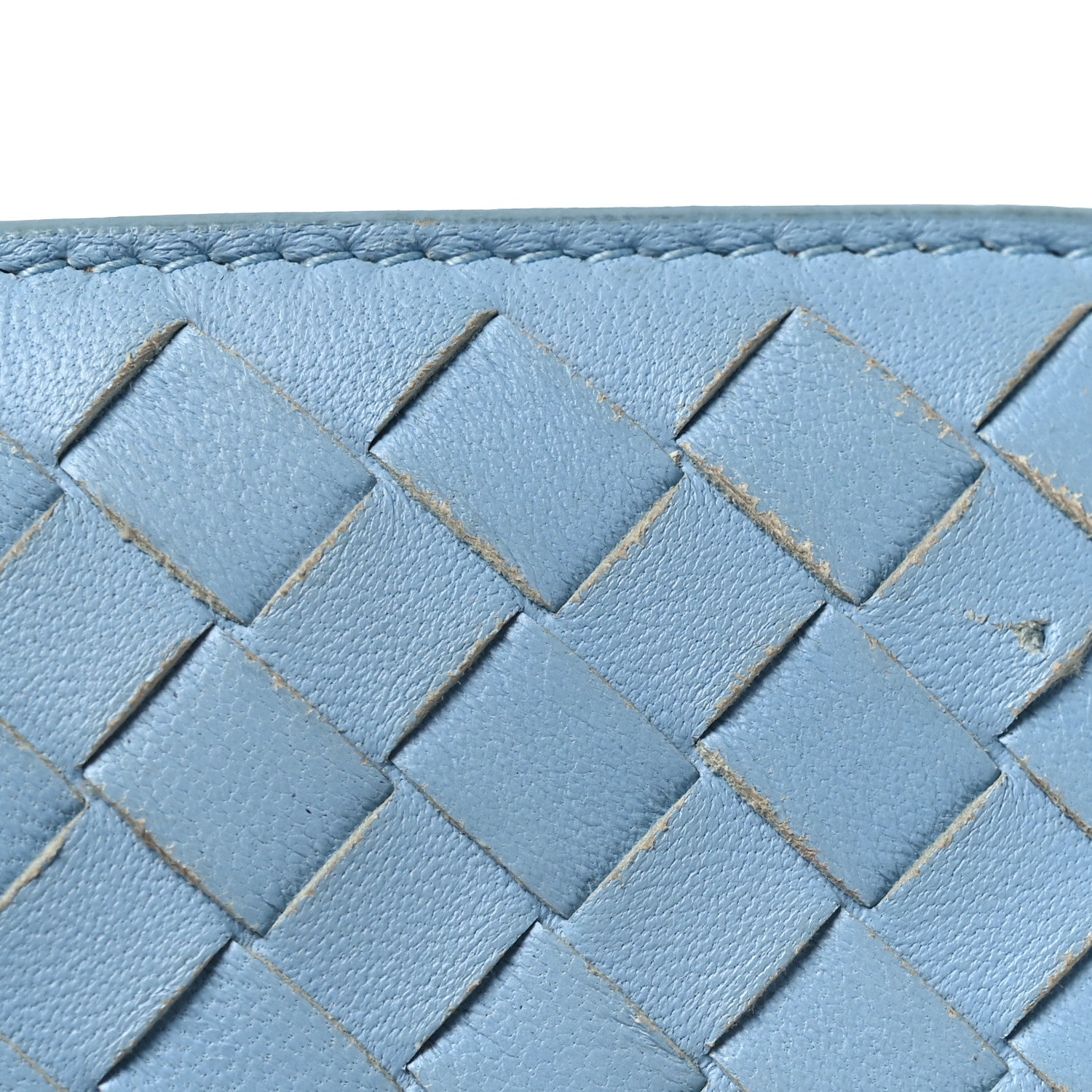 Bottega Veneta Nappa Intrecciato Continental Flap Wallet Light Blue 12 of 12