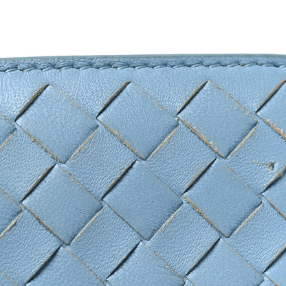Bottega Veneta Nappa Intrecciato Continental Flap Wallet Light Blue 12 of 12
